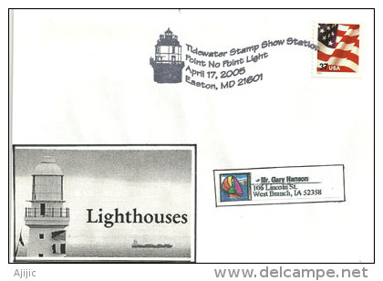 ETATS-UNIS. Phare De EASTON,Chesapeake Bay  , Maryland.    Enveloppe Souvenir. - Leuchttürme