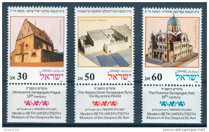 Israel - 1987, Michel/Philex No. : 1070-1072, - MNH - *** - - Ungebraucht (mit Tabs)