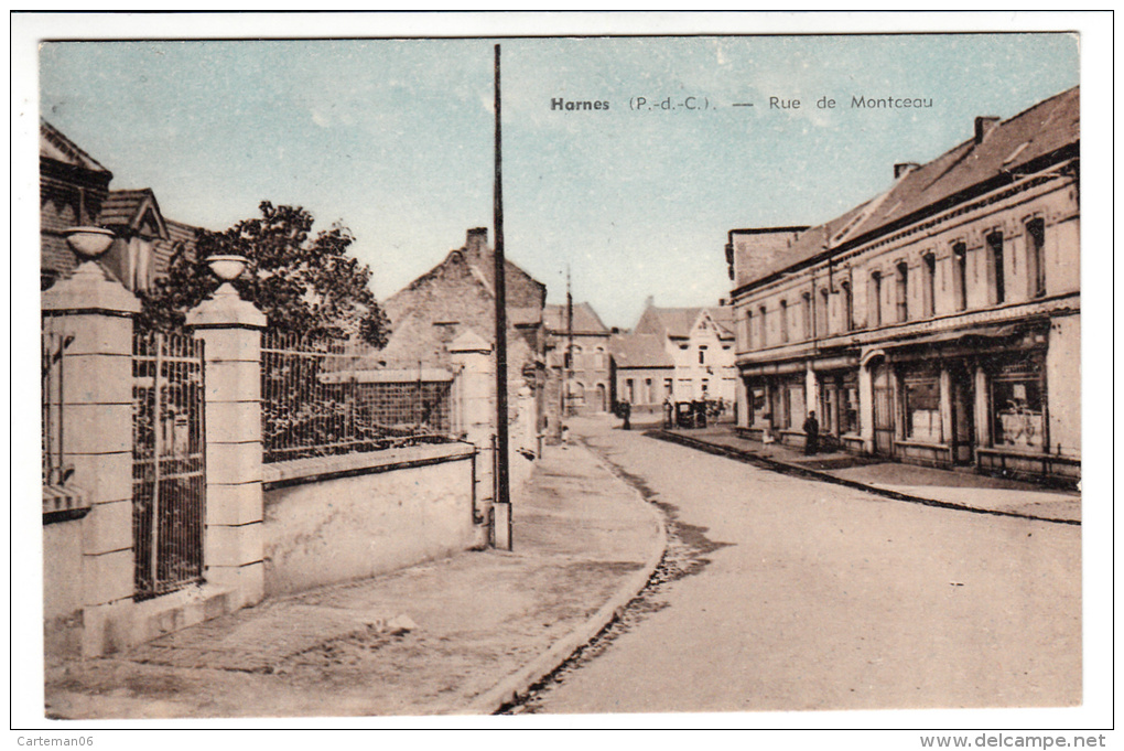 62 - Harnes - Rue De Montceau - Editeur: Goffart - Harnes