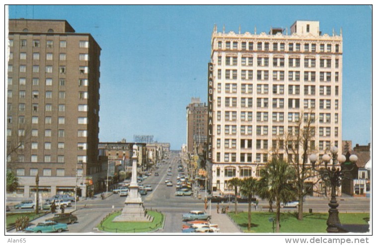 Columbia SC South Carolina, Main Street Scene, C1950s Vintage Postcard - Columbia