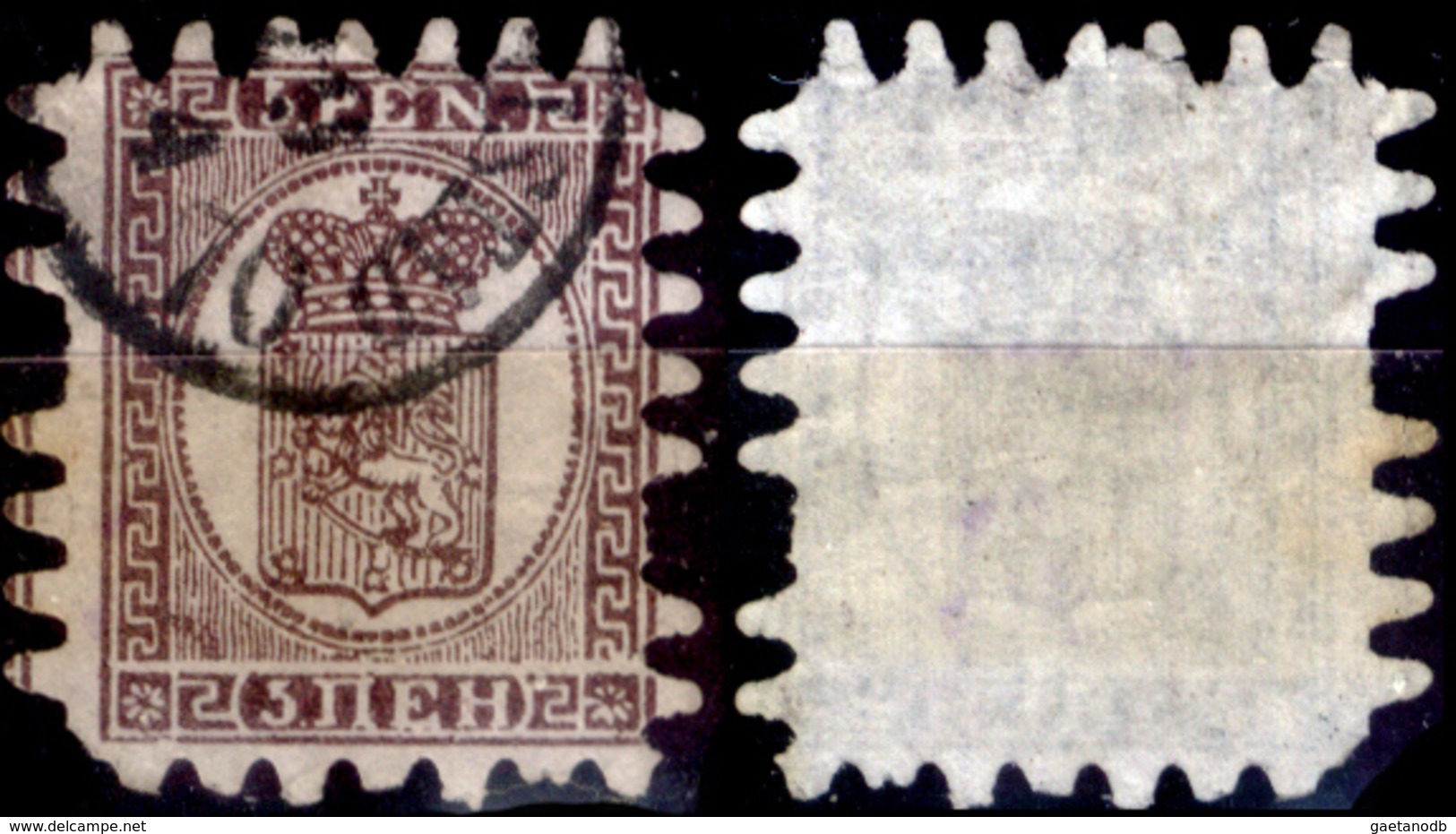 Finlandia-F018 -1866-70: Yvert & Tellier N. 11 (o) Used - Carta Vergata Verticalmente - Senza Difetti Occulti. - Gebruikt