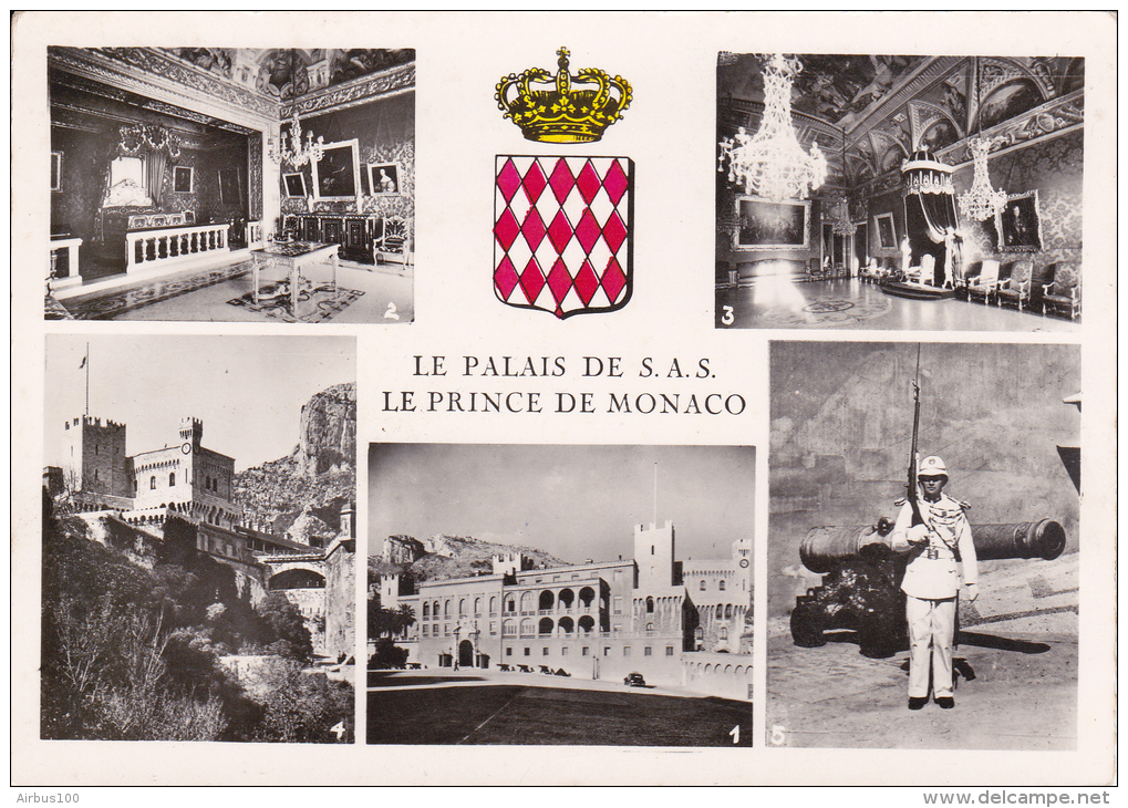 Le Palais De S.A.S. Le Prince De Monaco - NEUVE - N° 7121 E - Cachet Du Palais Au Verso - 2 Scans - - Multi-vues, Vues Panoramiques