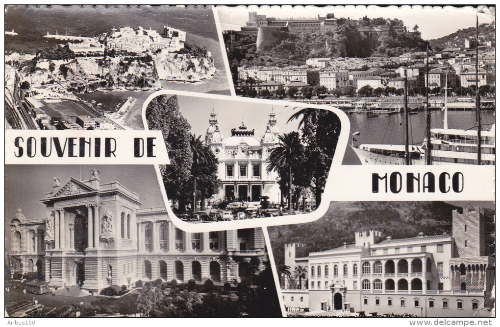 Souvenir De Monaco - Multivues - N° 1677 - Edition AJAX - - Multi-vues, Vues Panoramiques