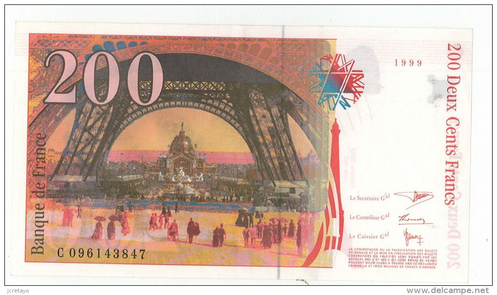 200 Francs Eiffel, Ref Fayette 75/5, état SPL+ - 200 F 1995-1999 ''Eiffel''