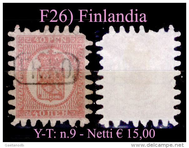 Finlandia-F026 -1866-70: Yvert & Tellier N. 6 (o) Used - Senza Difetti Occulti. - Usati