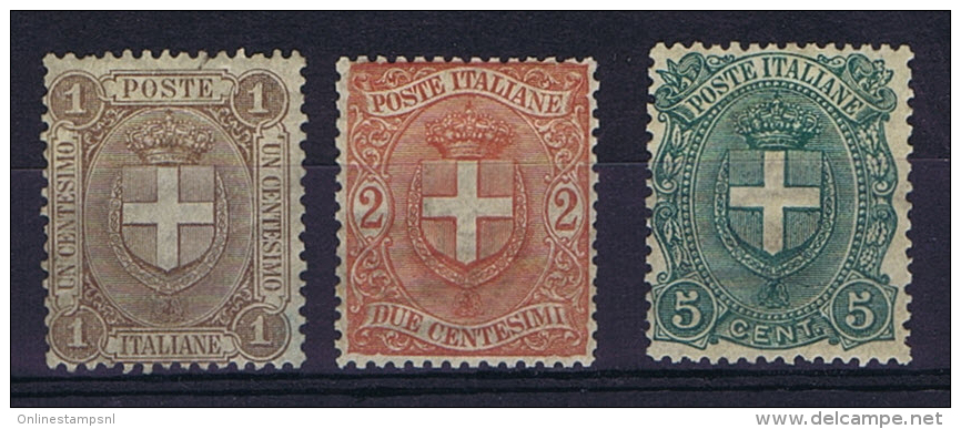 Italy: 1896 Sa 65 -67 , MH/* - Nuevos