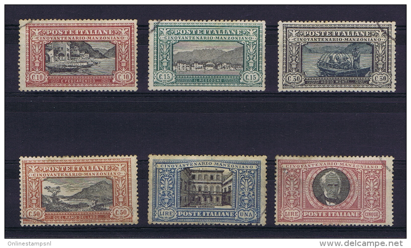 Italy: 1923  Sa 151 - 156, Mi 188-193, Cancelled. - Gebraucht