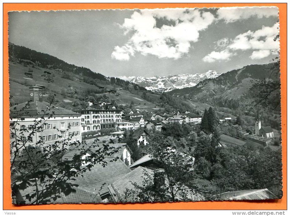 SEEWIS Mit Blick Auf Seesaplana. CP Affranchie En 1952. Suisse - Seewis Im Prättigau