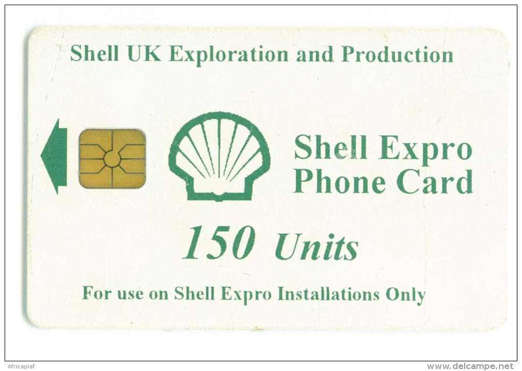 TELECARTE A PUCE SHELL UK 150 U PETROLE - Erdöl