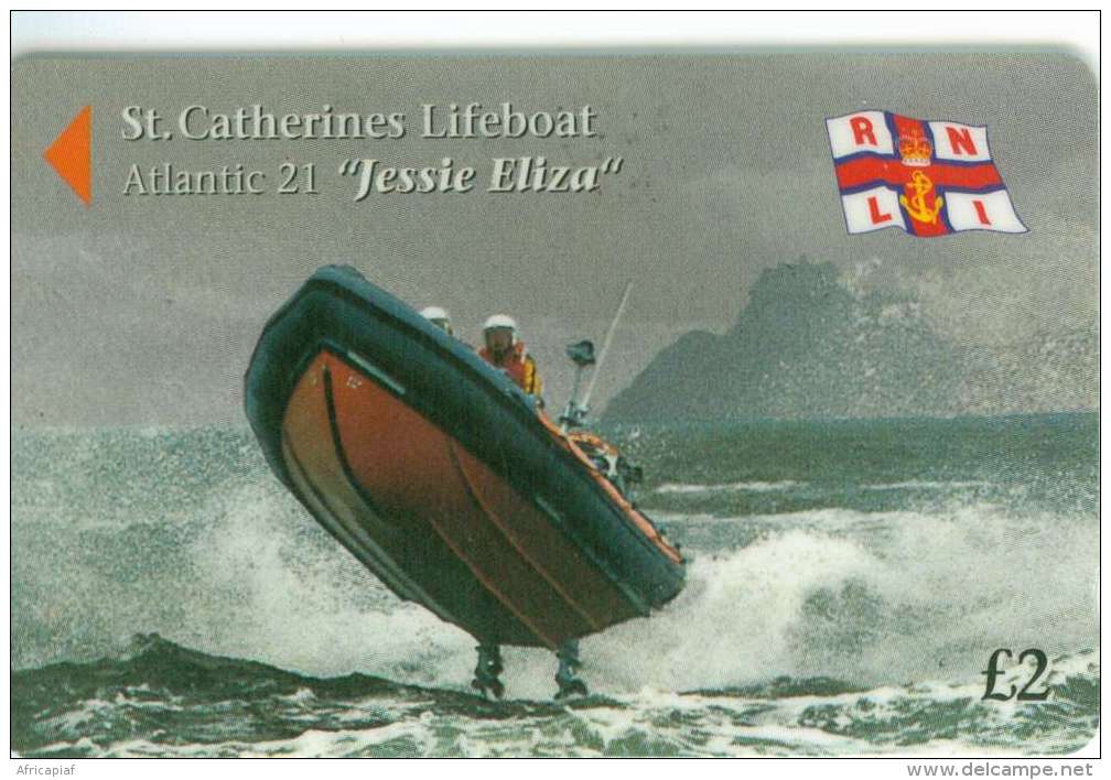 TELECARTE JERSEY POMPIERS SECOURS EN BATEAU - Pompieri