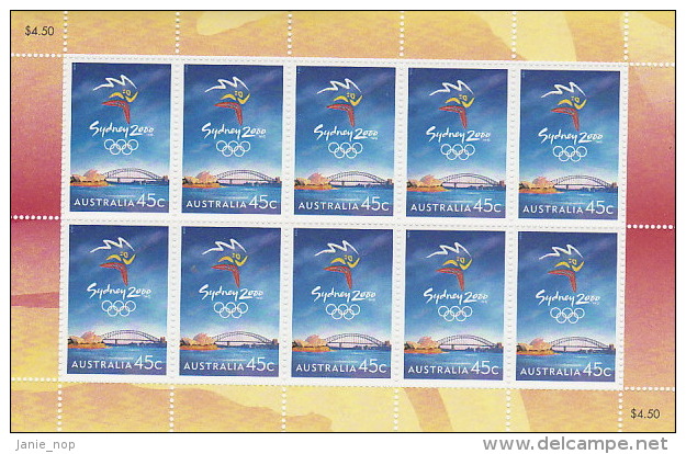 Australia 1999 Sydney 2000 Emblem - Sheets, Plate Blocks &  Multiples