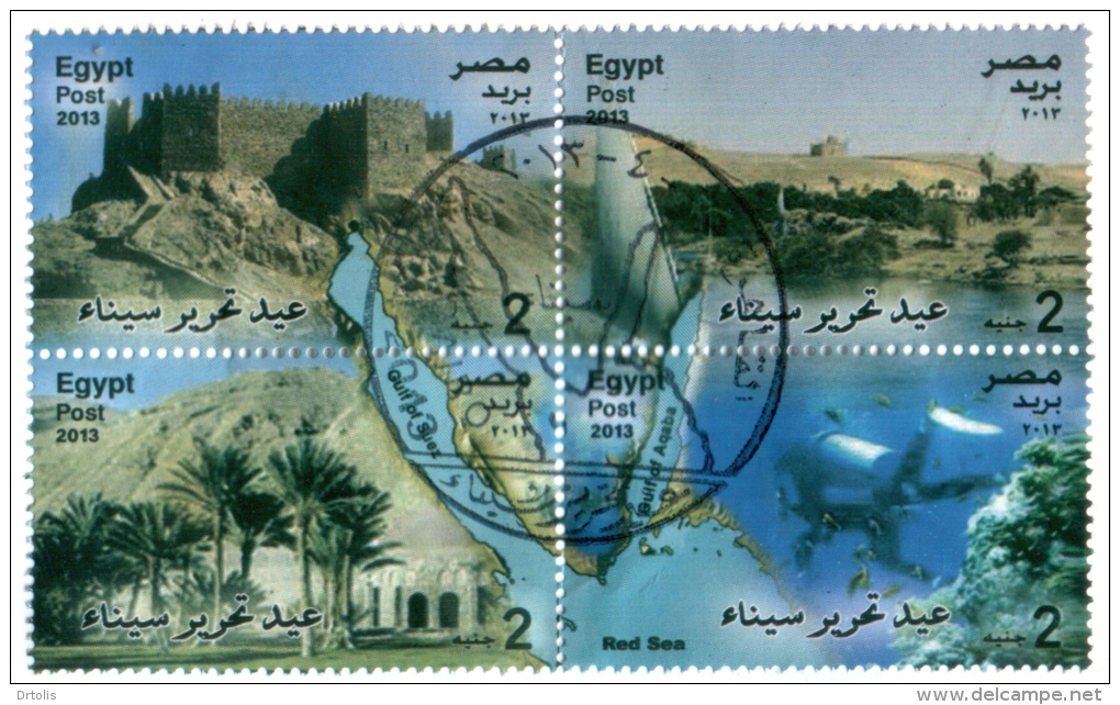 EGYPT / 2013 / TOURISM / SINAI / ST. CATHERINE'S MONASTERY / RELIGION / CHRISTIANITY / DIVING / CORAL REEFS / FDC - Covers & Documents