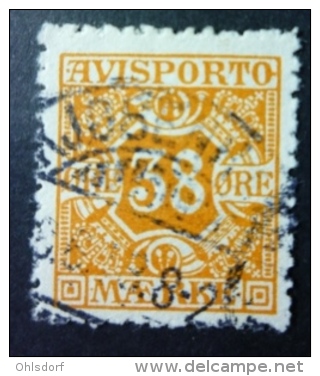 DANMARK - REVENUE STAMPS 1907: Mi 6 X, Watermark Crown, Avisporto Journaux, O - FREE SHIPPING ABOVE 10 EURO - Fiscaux