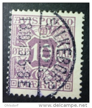 DANMARK - REVENUE STAMPS 1907: Mi 4 Y, Avisporto Journaux, O - FREE SHIPPING ABOVE 10 EURO - Revenue Stamps