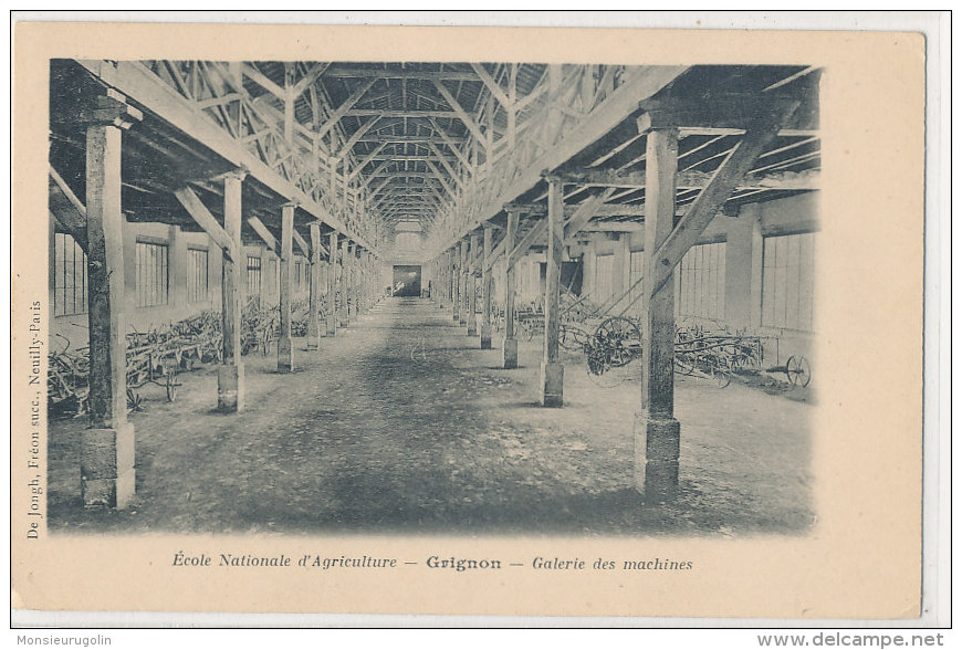 78 )) GRIGNON   Ecole Nationale D'agriculture    Galerie Des Machines   Edit De Jongh - Grignon