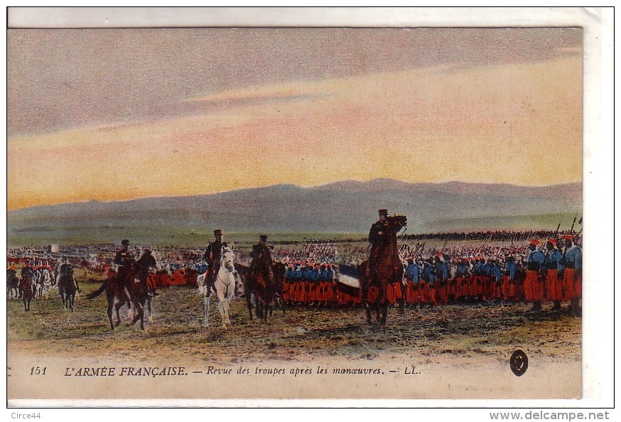 ARMEE FRANCAISE.REVUE DES TROUPES APRES LES MANOEUVRES. - Manoeuvres