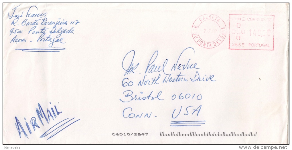 Ponta Delgada Cover - Lettres & Documents