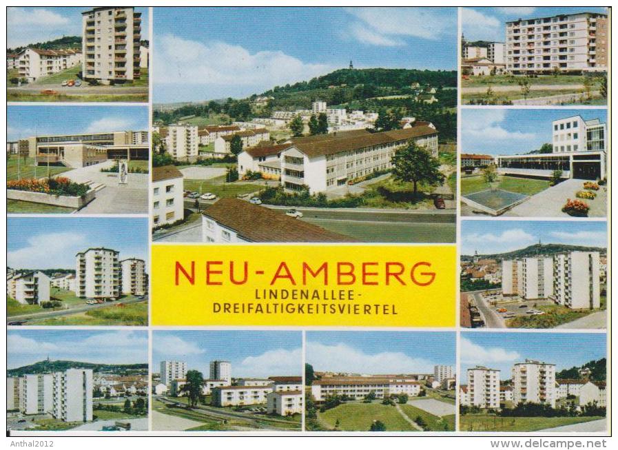 Amberg Opf. MB Neu-Amberg Lindenallee Dreifaltigkeitsviertel Hochhaus 31.8.1971 - Amberg