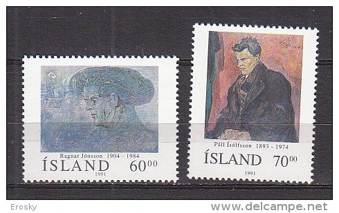 Q1325 - ISLANDE ICELAND Yv N°704/05 ** PERSONNALITéS - Neufs