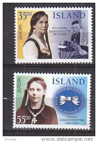 Q1335 - ISLANDE ICELAND Yv N°797/98 ** EUROPA CEPT - Unused Stamps