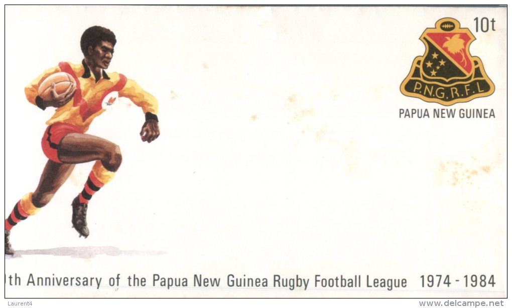 (501) Papua New Guinea Rugby Anniversary - FDC - Rugby