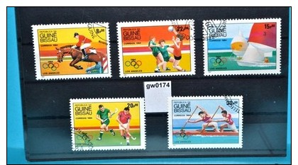 Gw0174 Olympiade 1984 Los Angeles, Handball, Hockey, Kajak, Guinea Bissau 1984 - Guinea-Bissau