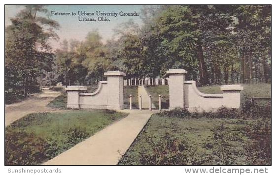 Ohio Urbana Entrance To Urbana University Grounds-Albertype - Autres & Non Classés