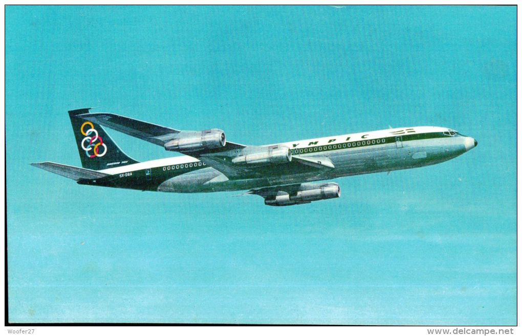 CPM AVION , OLYMPIC AIRWAYS , BOEING 707 320 - 1946-....: Moderne