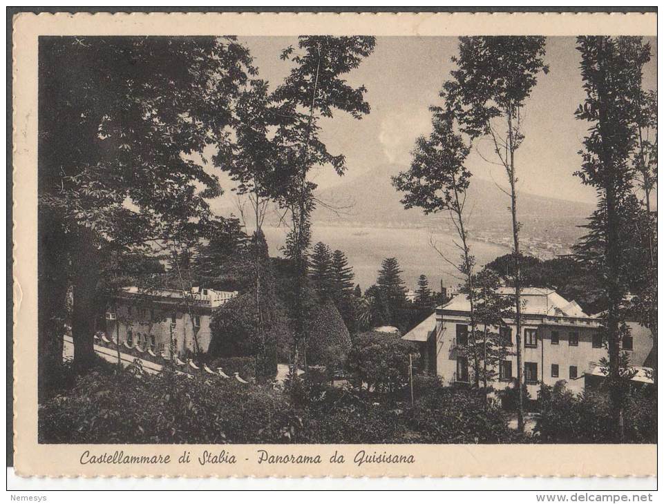 1953 CASTELLAMMARE DI STABIA PANORAMA FG V SEE 2 SCANS - Castellammare Di Stabia