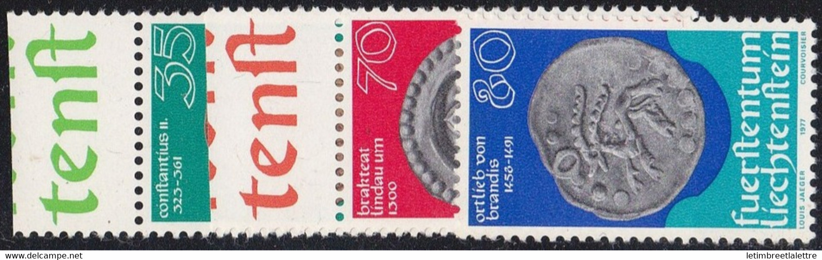 ⭐ Liechtenstein - YT N° 614 à 616 ** - Neuf Sans Charnière ⭐ - Unused Stamps