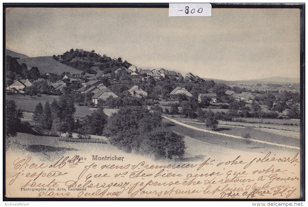 Montricher (Vaud) : Vue D'ensemble Du Village Vers 1904 (-800) - Montricher