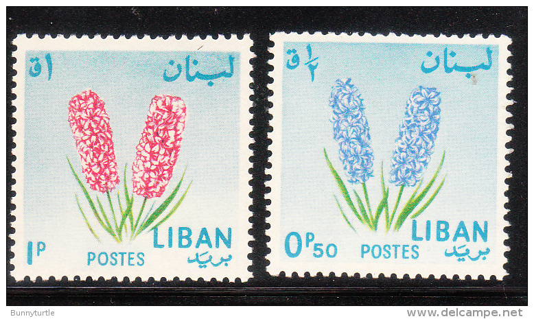 Lebanon 1964 Flowers 2v MNH - Lebanon