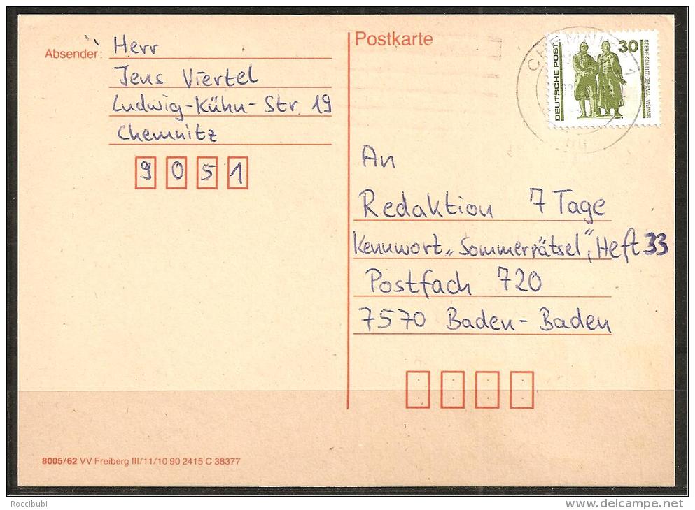 DDR - Ganzsache/Postkarte - Siehe Scann - Autres & Non Classés