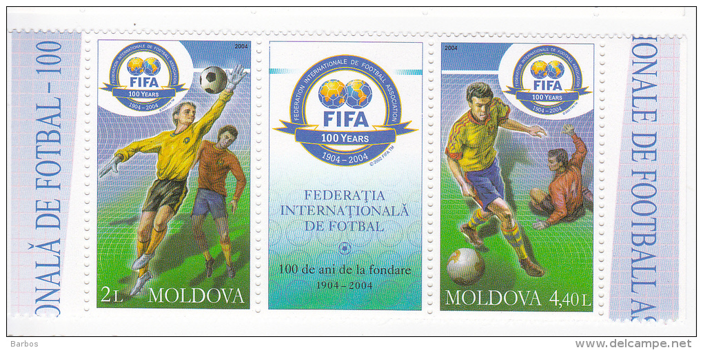 Moldova ; Moldavie ; Moldawien ; Moldau ; Footbal  ; 100 Years FIFA;  2004 ;  MNH - Otros & Sin Clasificación