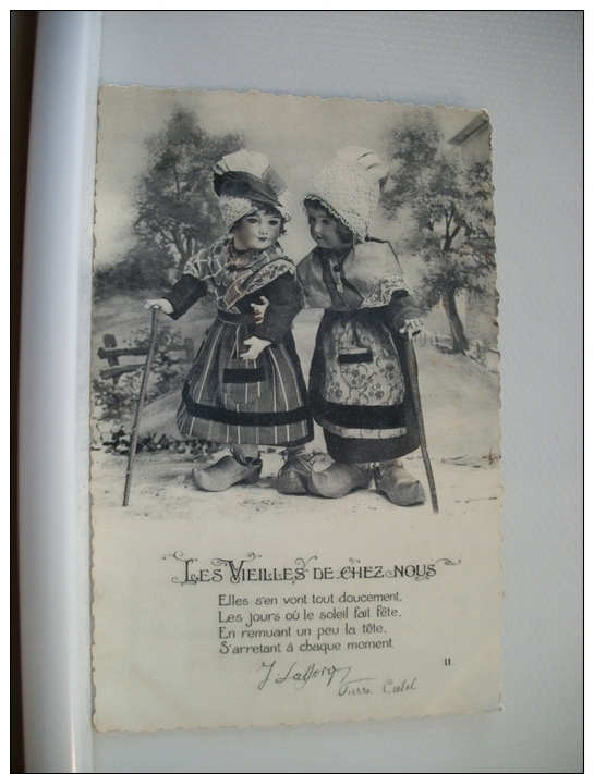 LOT DE 3 CARTES ANCIENNES SUR LES POUPEES - LES VIEILLES DE CHEZ NOUS - POEME DE J. LALLORQ PIERRE CALEL - 1937 - Jeux Et Jouets