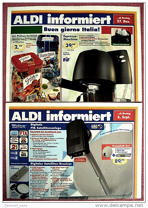 11 X ALDI Informiert 2004 Reklame Prospekte  - Insgesammt  Ca. 85 Seiten Großformat - Sonstige & Ohne Zuordnung