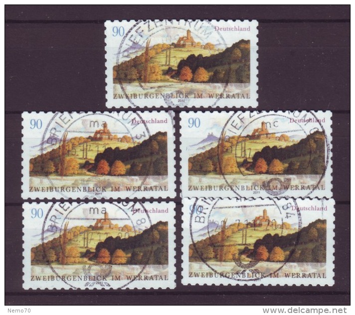 BRD - 2011 - 5 X MiNr. 2856 -  Gestempelt - Gebraucht