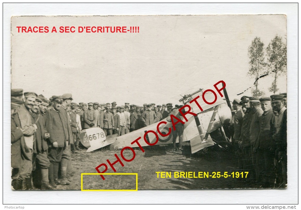 Avion Anglais-NIEUPORT 23-A6678-LEDEGEM-TEN BRIELEN-JASTA 18-3 CARTES PHOTO-Guerre 14-18-1 WK-BELGIEN-AVIATION-MILITARIA - Ledegem