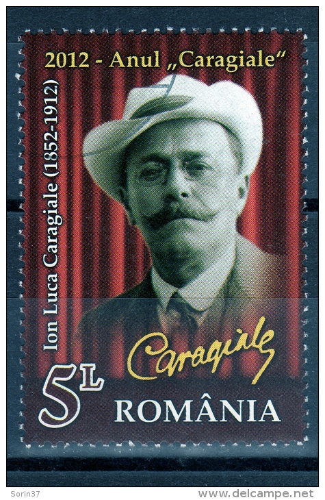 RUMANIA / ROMANIA / ROUMANIE  Año 2012   Yvert Nr. Usada  Ion Luca Caragiale - Usado