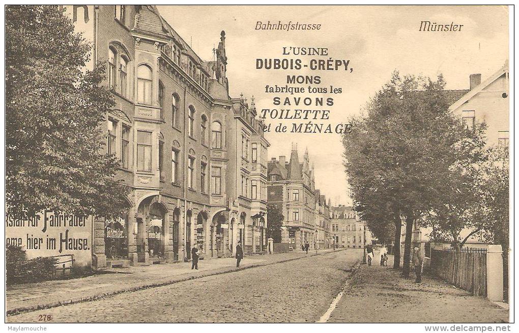 Munster  Bahnfstrasse (carte Pub Mons  Usine Dubois-crepy - Munster
