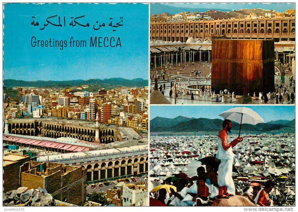 CPSM Arabie Saoudite-Greetings From Mecca     L1309 - Arabia Saudita