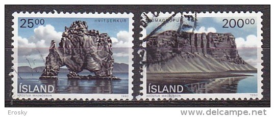 Q1152 - ISLANDE ICELAND Yv N°684/85 - Usados
