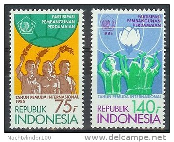 Mgm1233 INTERNATIONALE JEUGDJAAR INTERNATIONAL YEAR OF THE YOUTH JAHR DER JUGEND INDONESIA 1985 PF/MNH  VANAF1EURO - Indonesië