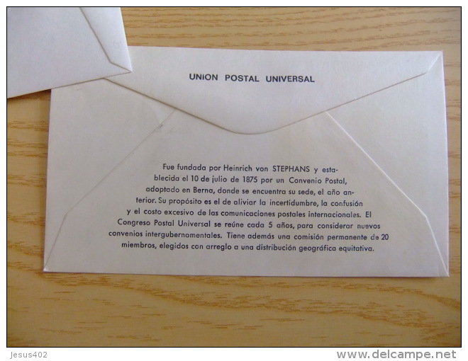 ANDORRA ESPAÑOLA - ANDORRE ESPAGNOL   1974  U.P.U.   FDC     Edifil Nº 93     Yvert Nº 85 - Briefe U. Dokumente