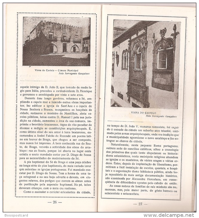 Braga. Viana Do Castelo. Porto. Amarante. Guimarães - Brochura "Além Douro" (7 Scans) - Revues & Journaux