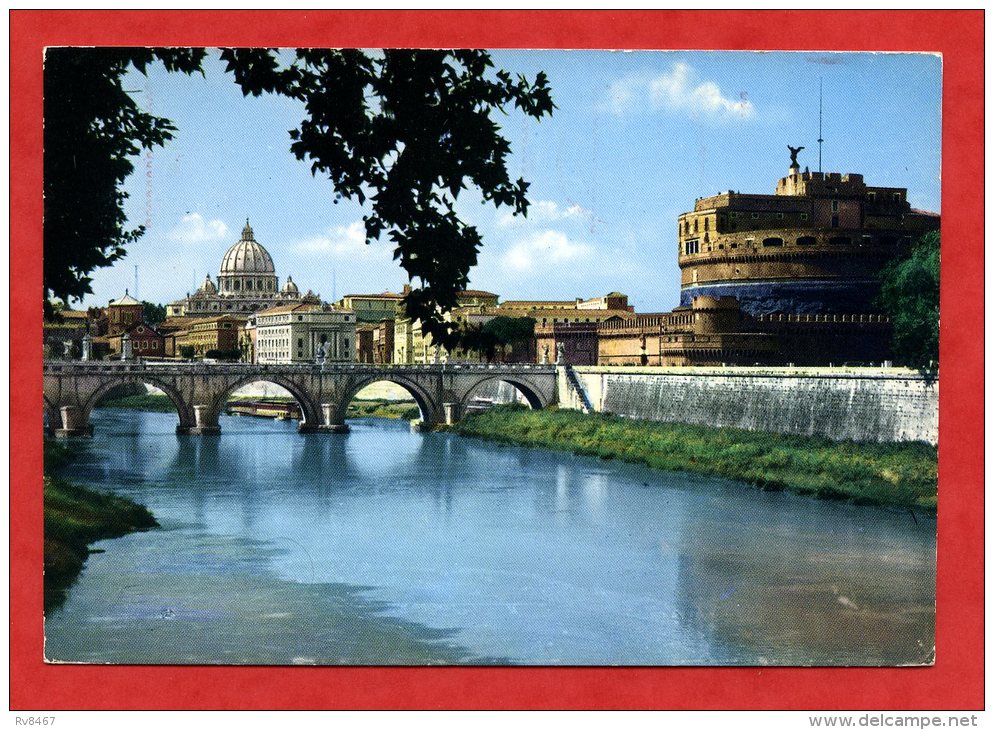 * ITALIE-ROMA-Ponte E Castel S. Angelo-1966(Oblitération Automatique) - Castel Sant'Angelo