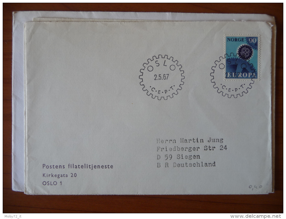 Norvegia - FDC - 1967 - Mi N. 555/56 - Europa CEPT - FDC