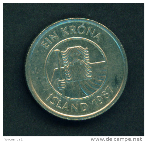 ICELAND - 1987 1k Circ - Iceland