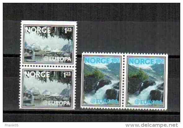 Norwegen / Norway / Norvege 1977 Pairs/Paare EUROPA ** - 1977