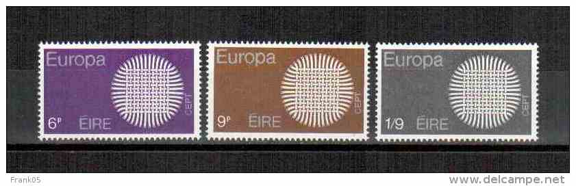 Irland / Ireland / Irlande 1970 Satz/set EUROPA ** - 1970